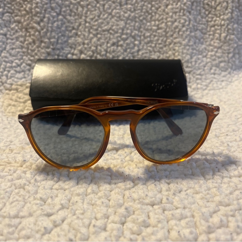 Persol 0PO3286S 96/56 Terra di siena/ Light blue 51mm Men's Sunglasses